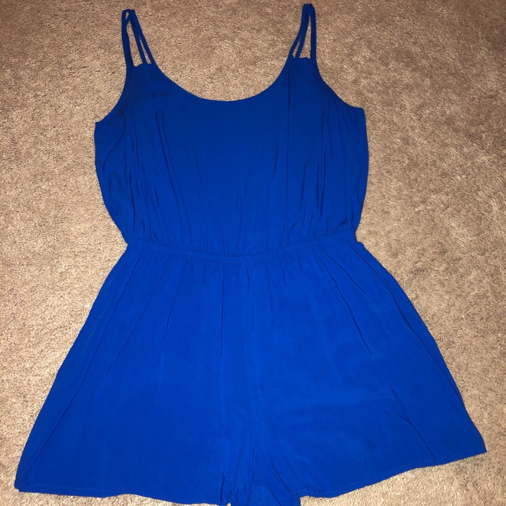 Royal blue romper